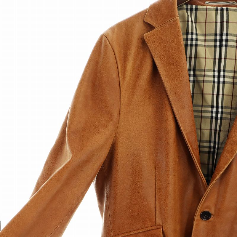 バーバリーブラックレーベル BURBERRY BLACK LABEL ラムレザー 