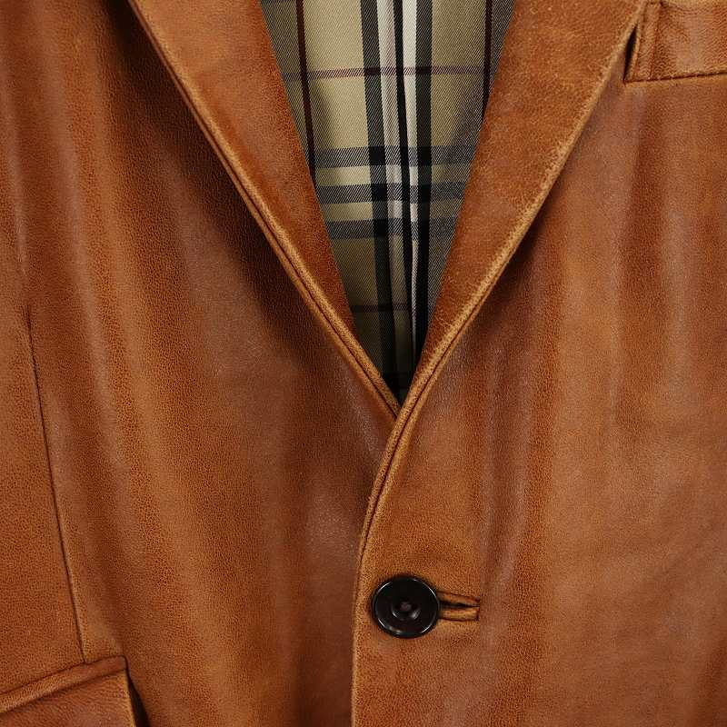 バーバリーブラックレーベル BURBERRY BLACK LABEL ラムレザー 