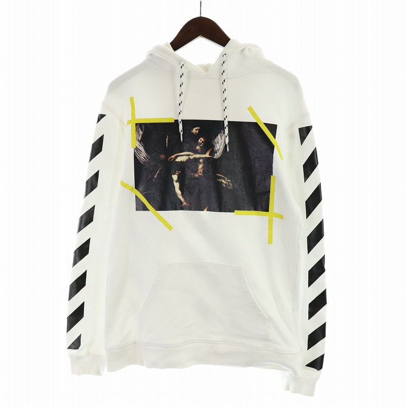 オフホワイト OFF WHITE CARAVAGGIO HOODIE パーカー プルオーバー