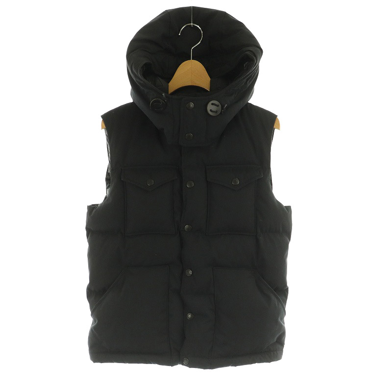 ノースフェイス パープルレーベル ダウンベスト ブルー/ブラック L