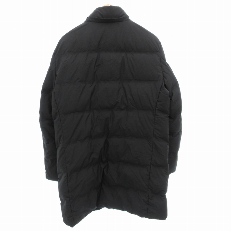 ユニクロ UNIQLO シームレスダウンコート ミドル ジップアップ L 黒