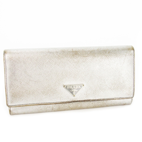 prada 二つ折り PRADA プラダ 二つ折り長財布 ウォレット 三角ロゴ