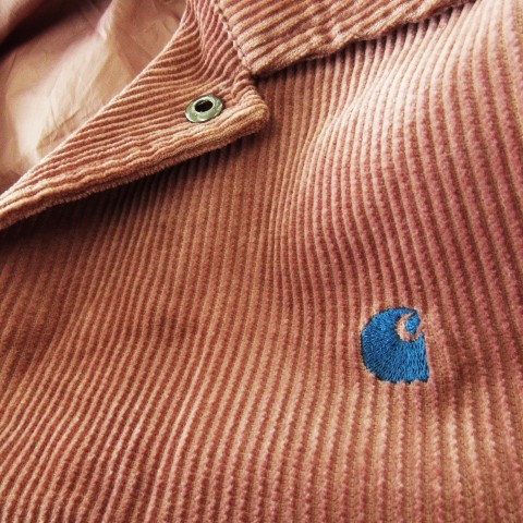 ショップ店員オススメ‼️Carhartt ピンクコーデュロイ　コーチジャケット ショップ店員オススメ‼️Carhartt ピンクコーデュロイ コーチジャケット