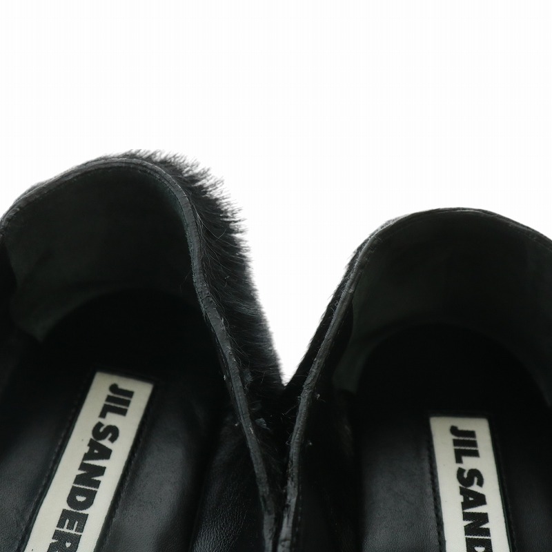 ジルサンダー JIL SANDER スリッポン フラットシューズ ハラコ ファー