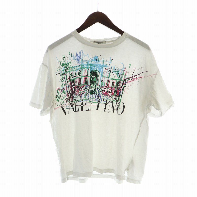 バレンティノ白Tシャツ VALENTINO◇ヴァレンティノ/Tシャツ/XS