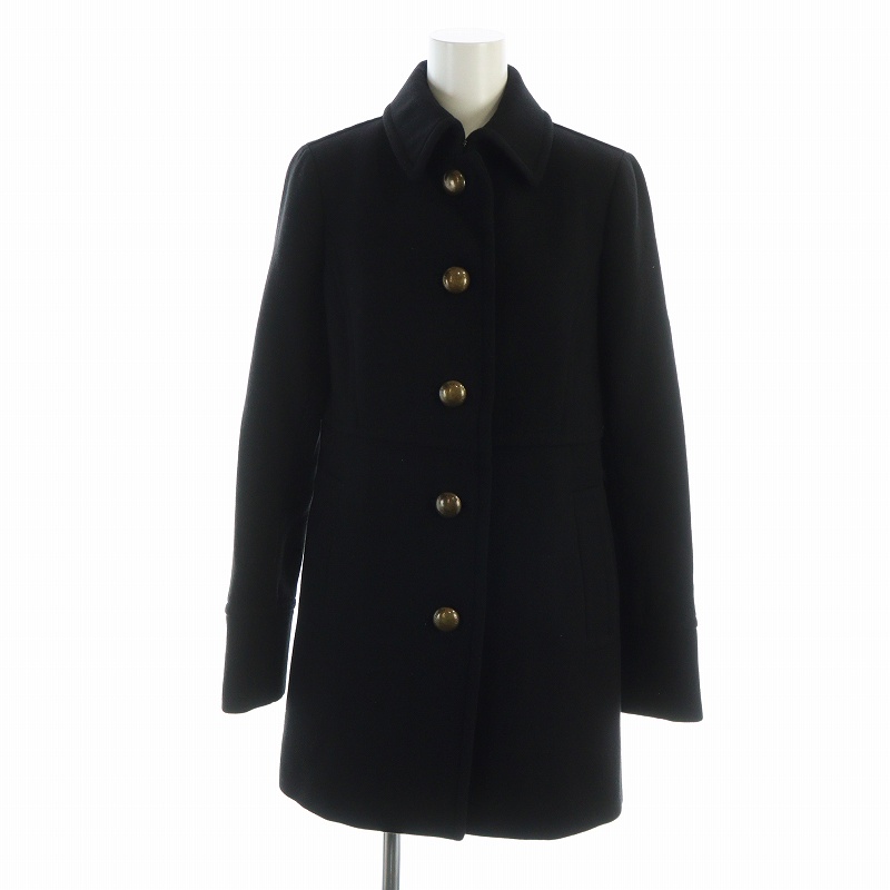 BURBERRY LONDON バーバリーステンカラー コート ブラック 黒 S