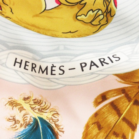 エルメス HERMES COUVEE D'HERMES エルメスの雛たち カレ90 スカーフ スクエア シルク 絹 たまご 雛 ピンク /CK33 ■GY19 レディース
