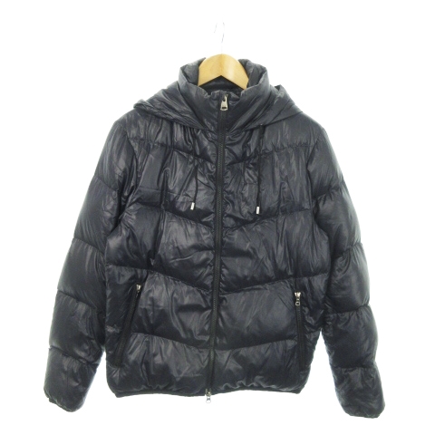 セオリー Theory ダウンジャケット フーディ ジップアップ 38 M 紺