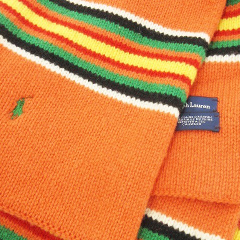 ポロ ラルフローレン POLO RALPH LAUREN マフラー ニット ウール ロゴ