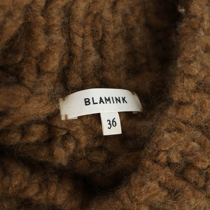 ブラミンク カシミヤ100%　クールネック ニットベスト　ブラック BLAMINK（ベスト/ジレ）のフリマアイテム一覧