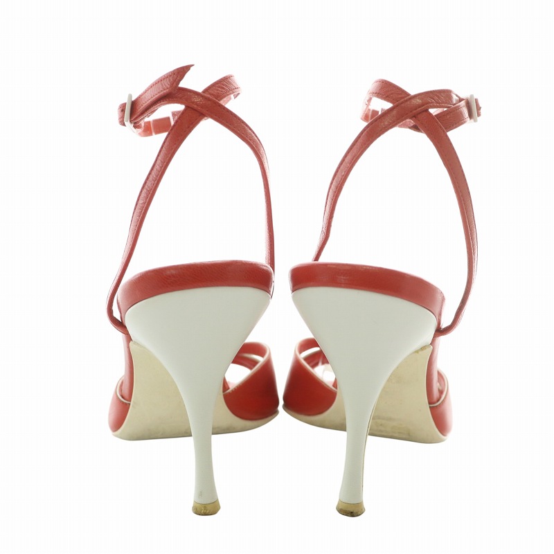 CELINE レッド ストラップサンダル 36 CELINE レッド ストラップサンダル 36