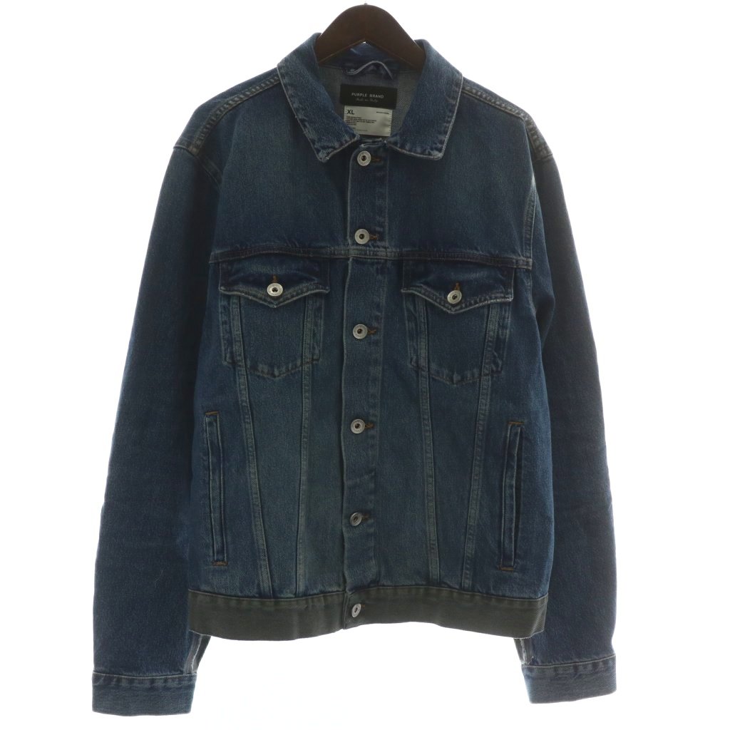 PUPRLE BRAND パープルブランド 加工デニムジャケット　Gジャン パープルブランド PURPLE BRAND デニムジャケット Gジャン ジージャン