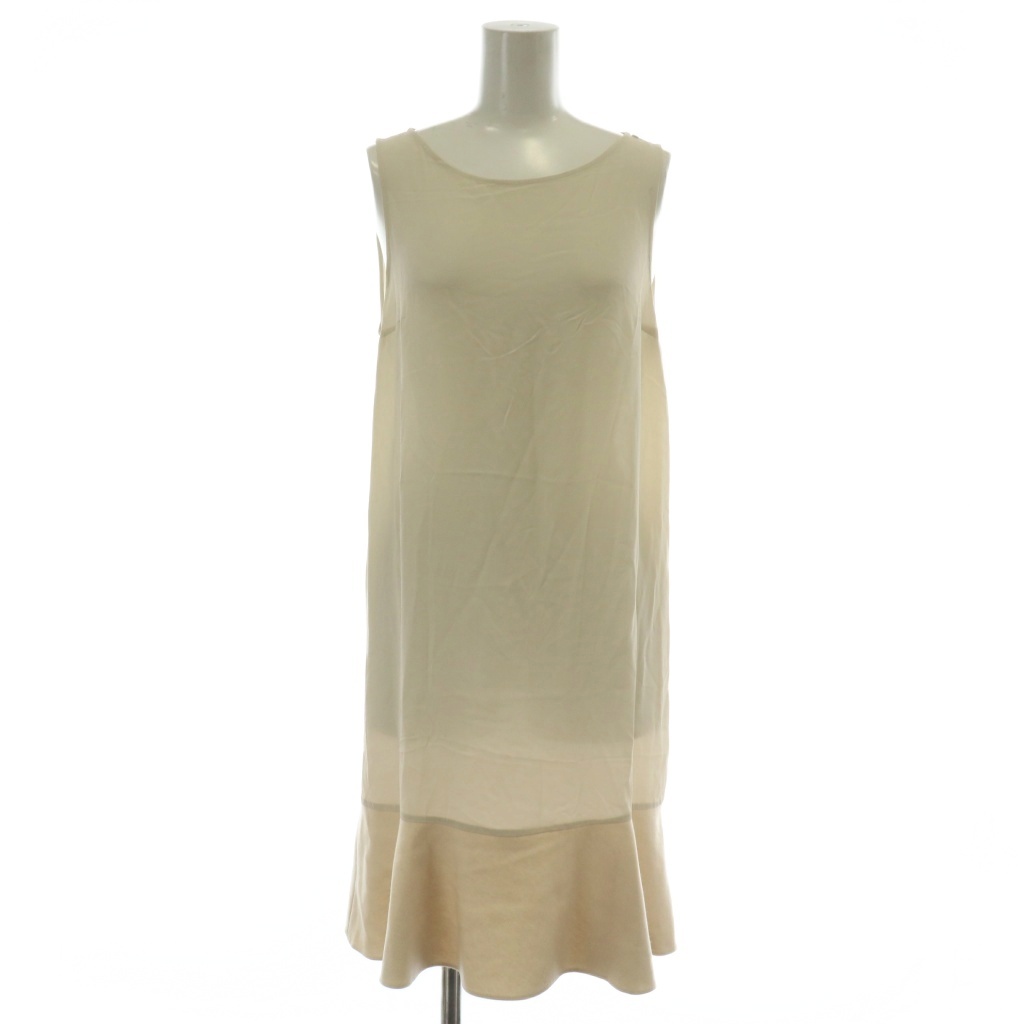ブルネロ・クチネリ　ノースリーブワンピース ベージュ ブルネロ・クチネリ ノースリーブワンピース ベージュ ブルネロ