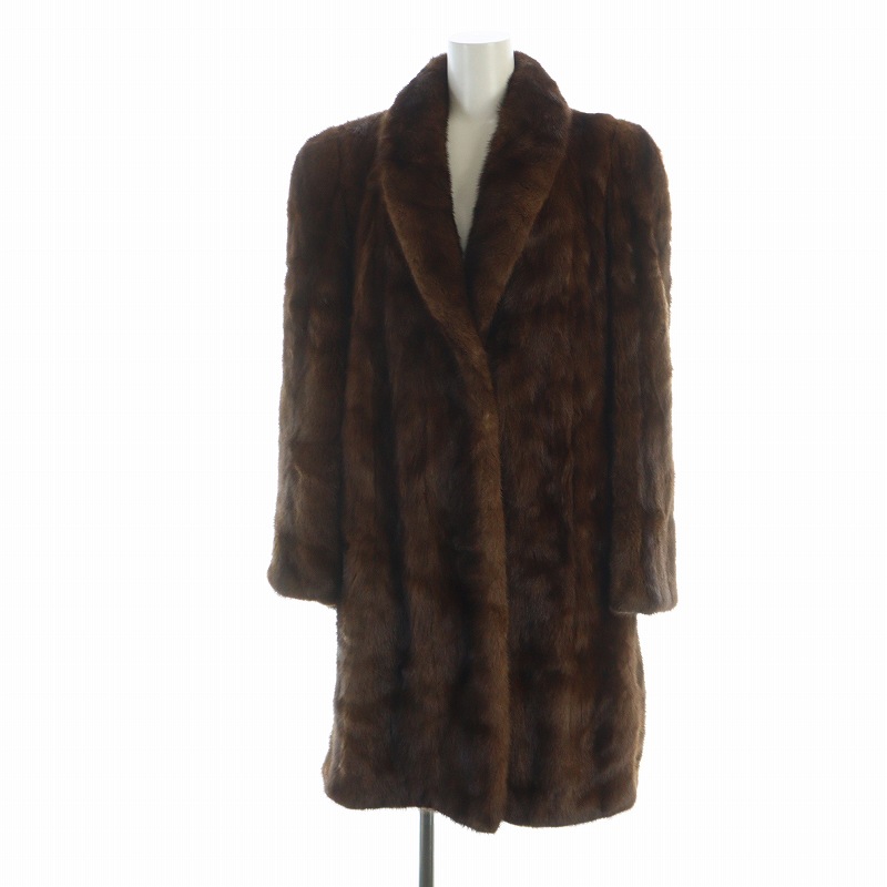 中古】ノーブランド品 毛皮コート ミンクファー ショート 長袖
