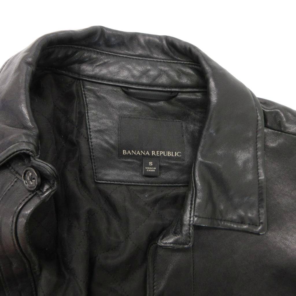 バナナリパブリック BANANA REPUBLIC レザージャケット ラムレザー S