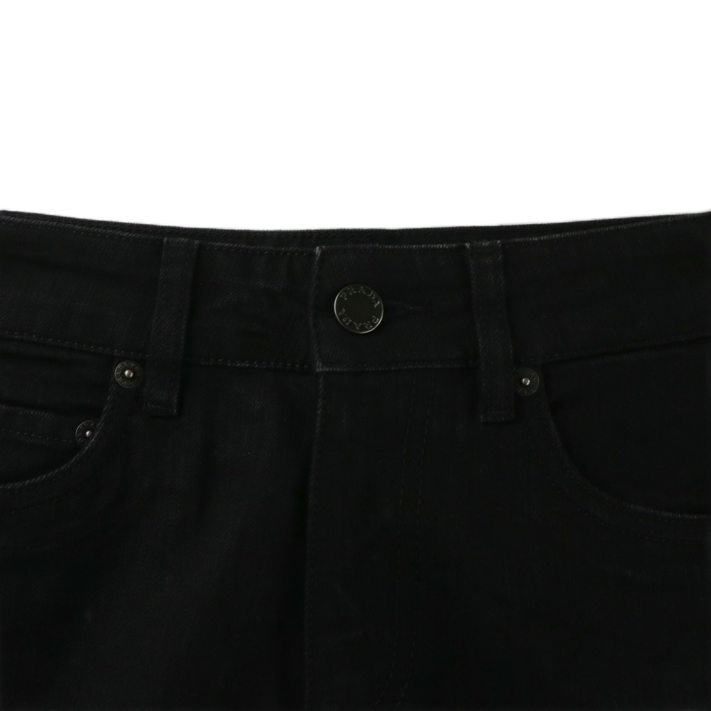 プラダ PRADA デニムパンツ ジーンズ スキニー ストレート ジップ  