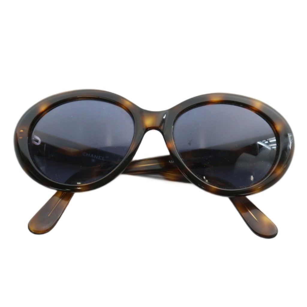 シャネル CHANEL 眼鏡 サングラス セルフレーム カラーレンズ べっ甲柄  