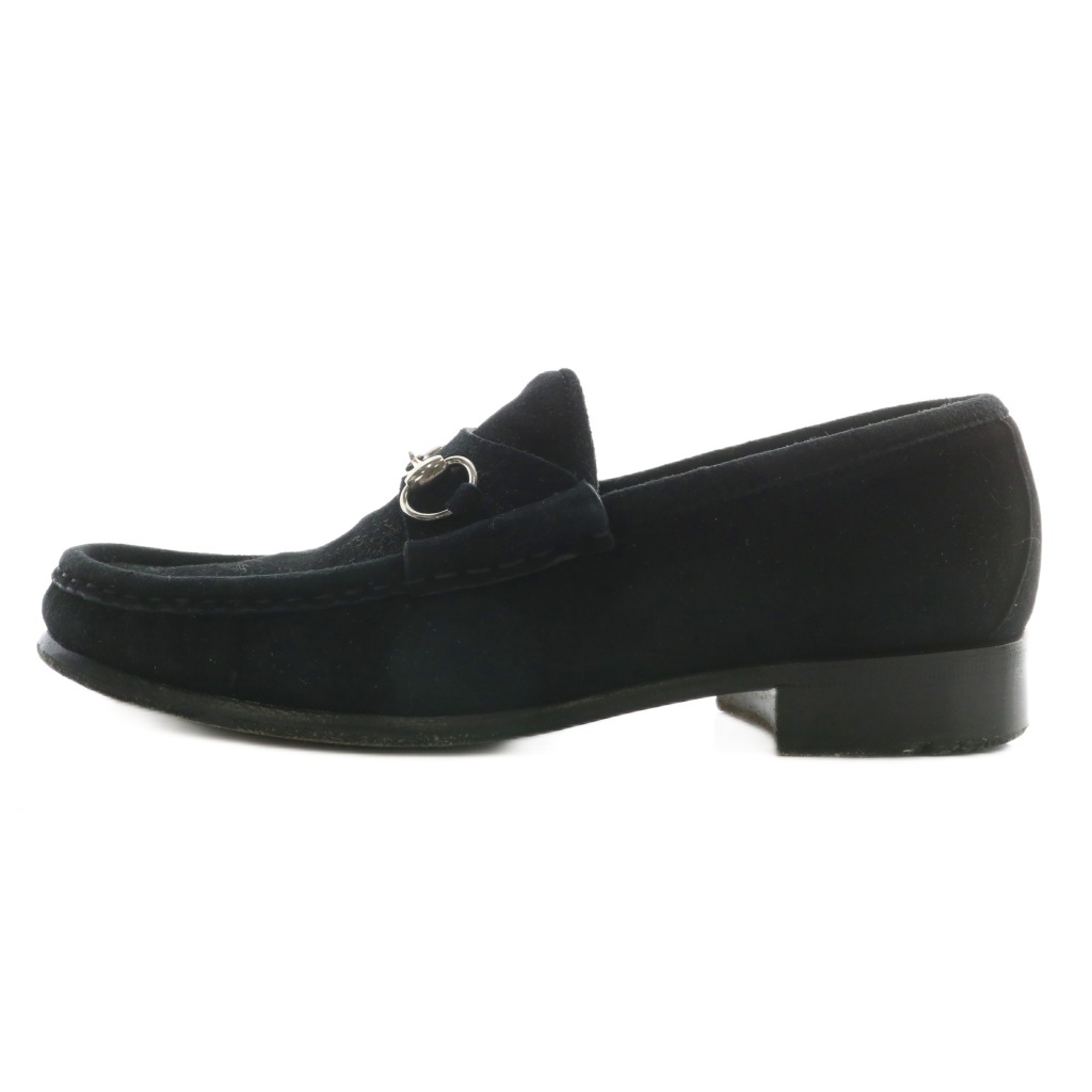 GUCCI グッチ ビットローファー レザー レディース シルバー金具 25