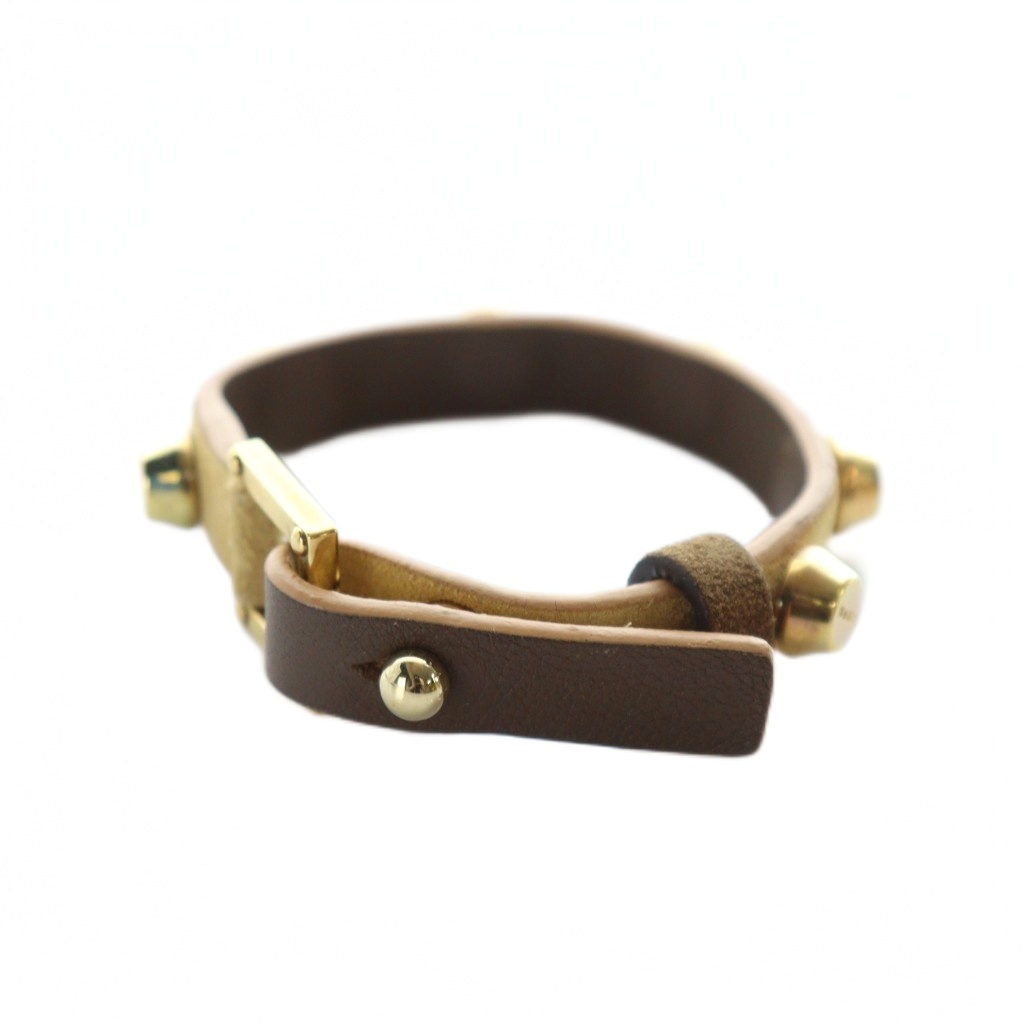 LOEWE レザーバングル　ブレスレット　タン　ブラウン　ロエベ LOEWE レザーバングル ブレスレット タン ブラウン ロエベ LOWWE