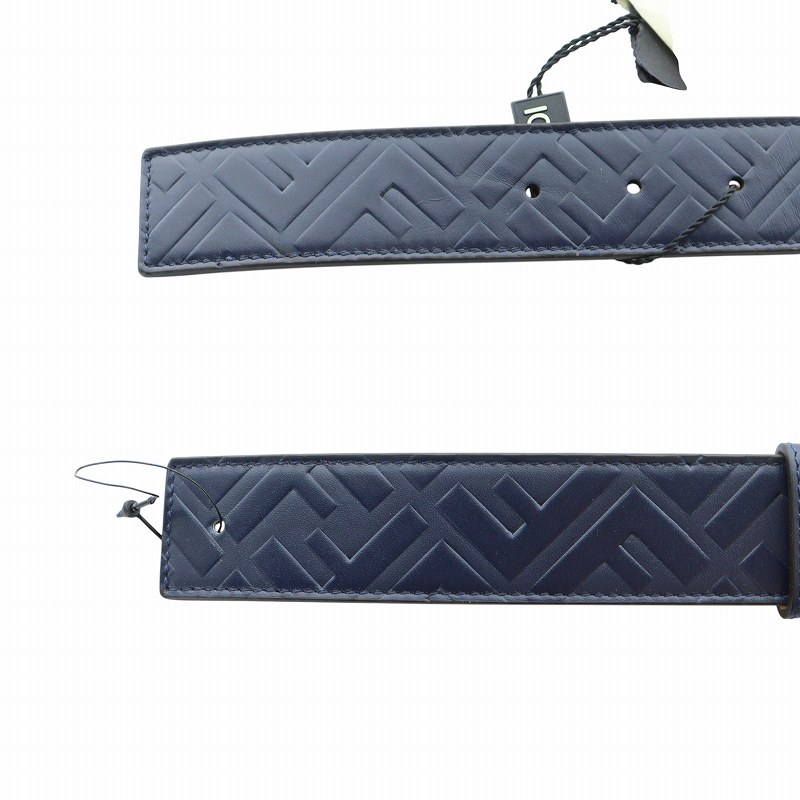 未使用品 フェンディ FENDI 替えベルト タグ付き 金具なし ロゴ レザー