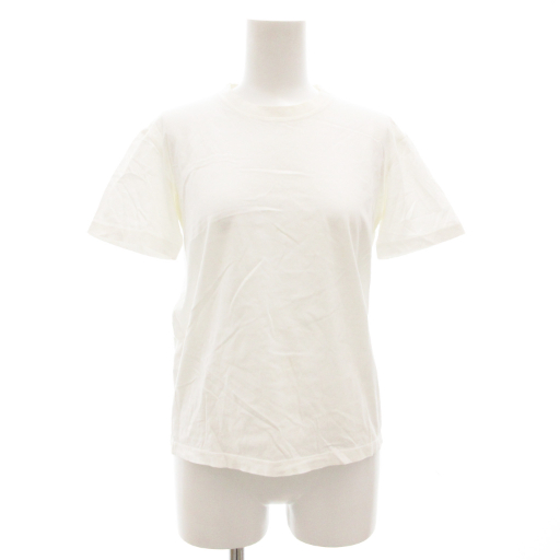 プラダ PRADA Tシャツ カットソー 半袖 クルーネック 三角タグ S 白  