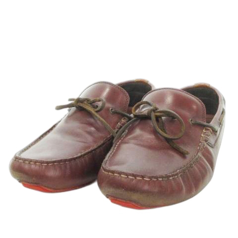 良品【コールハーン】（8W）デッキシューズ ホワイト レザー C00036