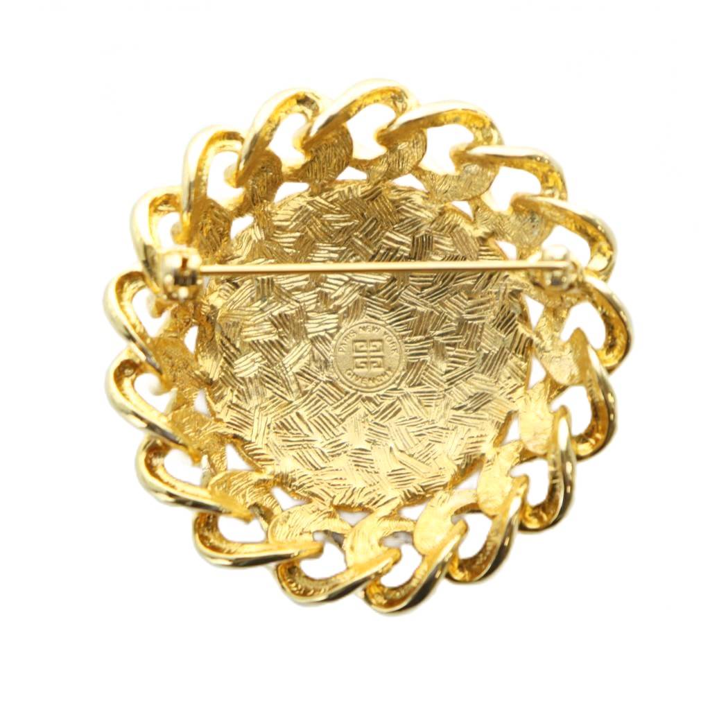 ジバンシィ GIVENCHY ピンブローチ アクセサリー ロゴ ゴールド