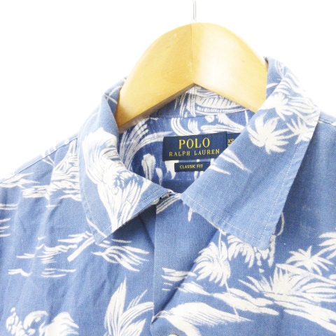 ポロ ラルフローレン POLO RALPH LAUREN アロハシャツ 半袖 リネン 麻