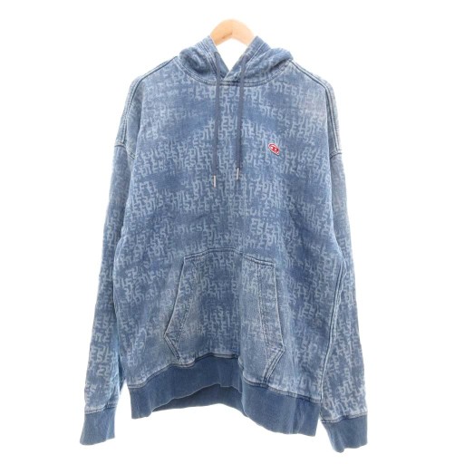 ディーゼル DIESEL D-UM-RIB-NE プルオーバー パーカー ウォッシュ加工  