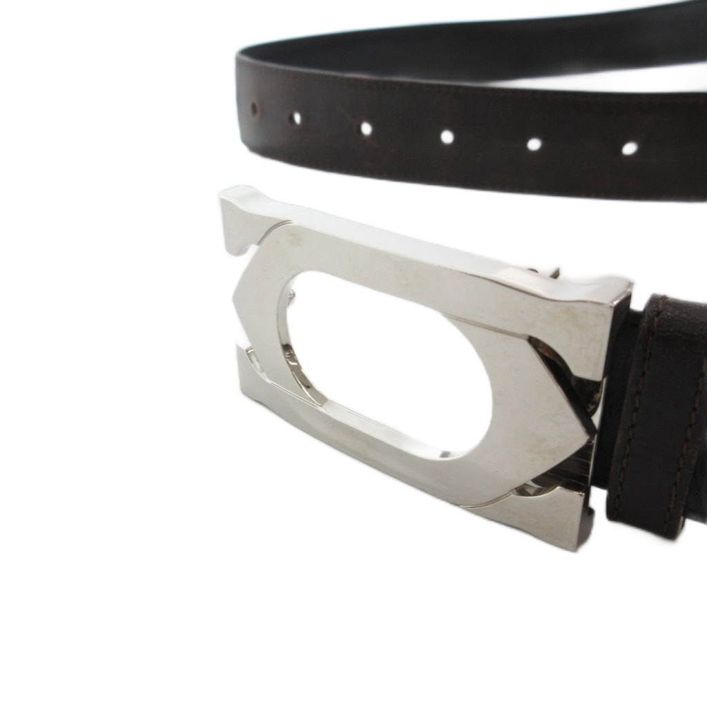 カルティエ Cartier ベルト ダブルCロゴ バックル 黒 ブラック カルティエ Cartier ベルト ダブルCロゴ バックル 黒 ブラック