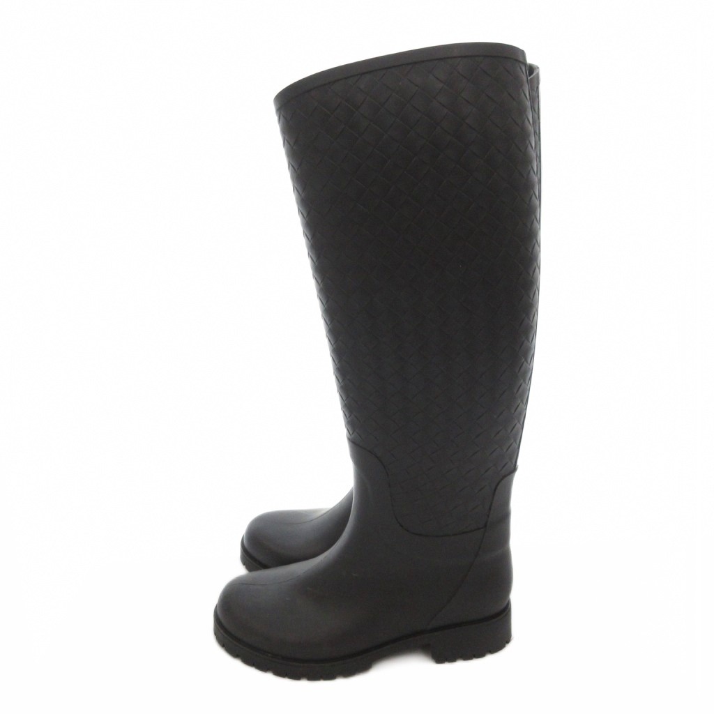 ボッテガヴェネタ BOTTEGA VENETA イントレチャート レインブーツ