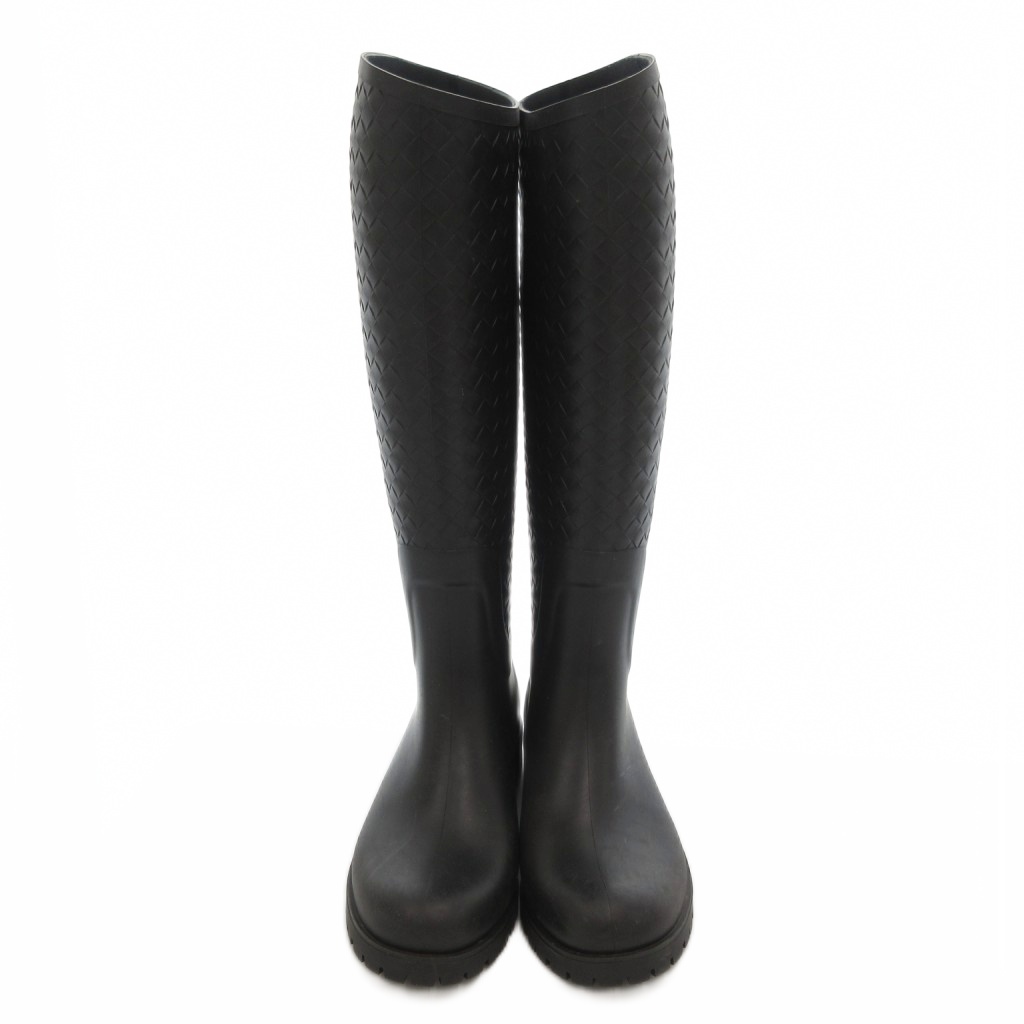 ボッテガヴェネタ BOTTEGA VENETA イントレチャート レインブーツ