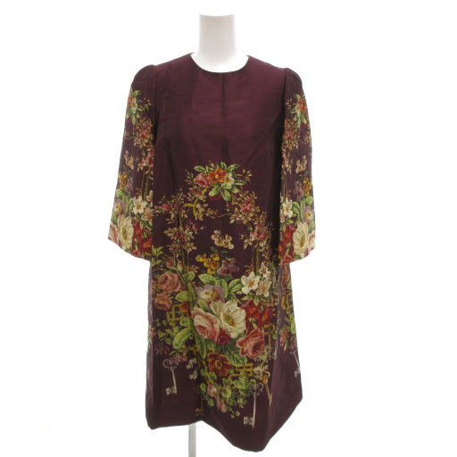 DOLCE & GABBANA ワンピース　36 ドルチェ&ガッバーナ ドルガバ DOLCE&GABBANA ワンピース 絹 シルク 七