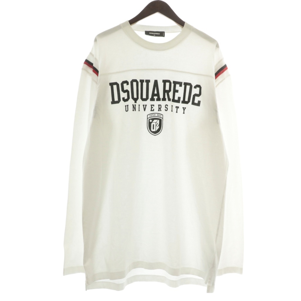 DSQUARED2 長袖カットソー L DSQUARED2 (ディースクエアード) ペプシコラボ長袖カットソー ホワイト サイズ:L