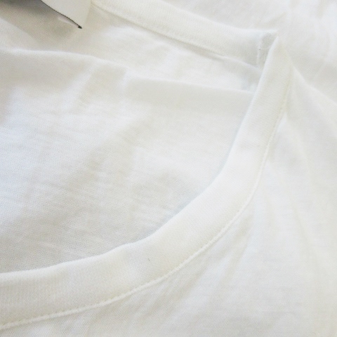 ステラマッカートニー 七分袖Tシャツ アシンメトリー イーグル 鷹 38 M 白 ステラマッカートニー STELLA McCARTNEY 七分袖Tシャツ カットソー