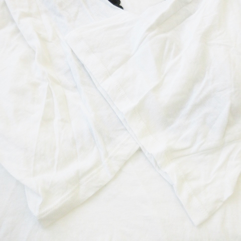ステラマッカートニー 七分袖Tシャツ アシンメトリー イーグル 鷹 38 M 白 ステラマッカートニー STELLA McCARTNEY 七分袖Tシャツ カットソー