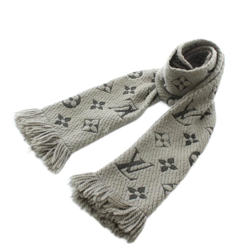 ルイヴィトン LOUIS VUITTON エシャルプ ロゴマニア マフラー ストール