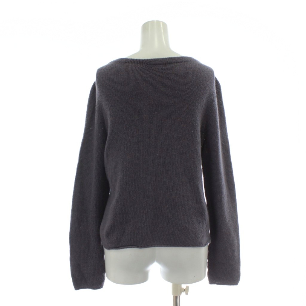 プラダ PRADA ニット セーター カシミヤ 長袖 クルーネック 40 M 紫