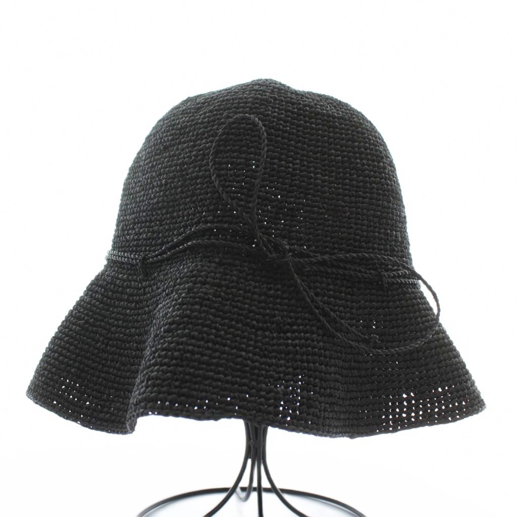 HELEN KAMINSKI麦わら帽子 黒リボン ヘレンカミンスキー HELEN KAMINSKI ハット 麦わら帽子 ラフィア