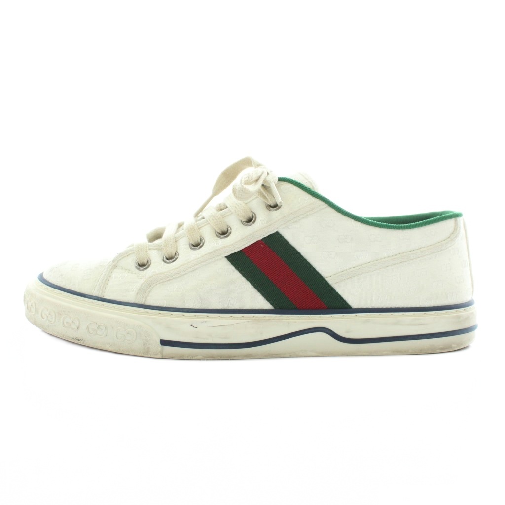 グッチ GUCCI Tennis 1977 スニーカー キャンバス ローカット GG柄