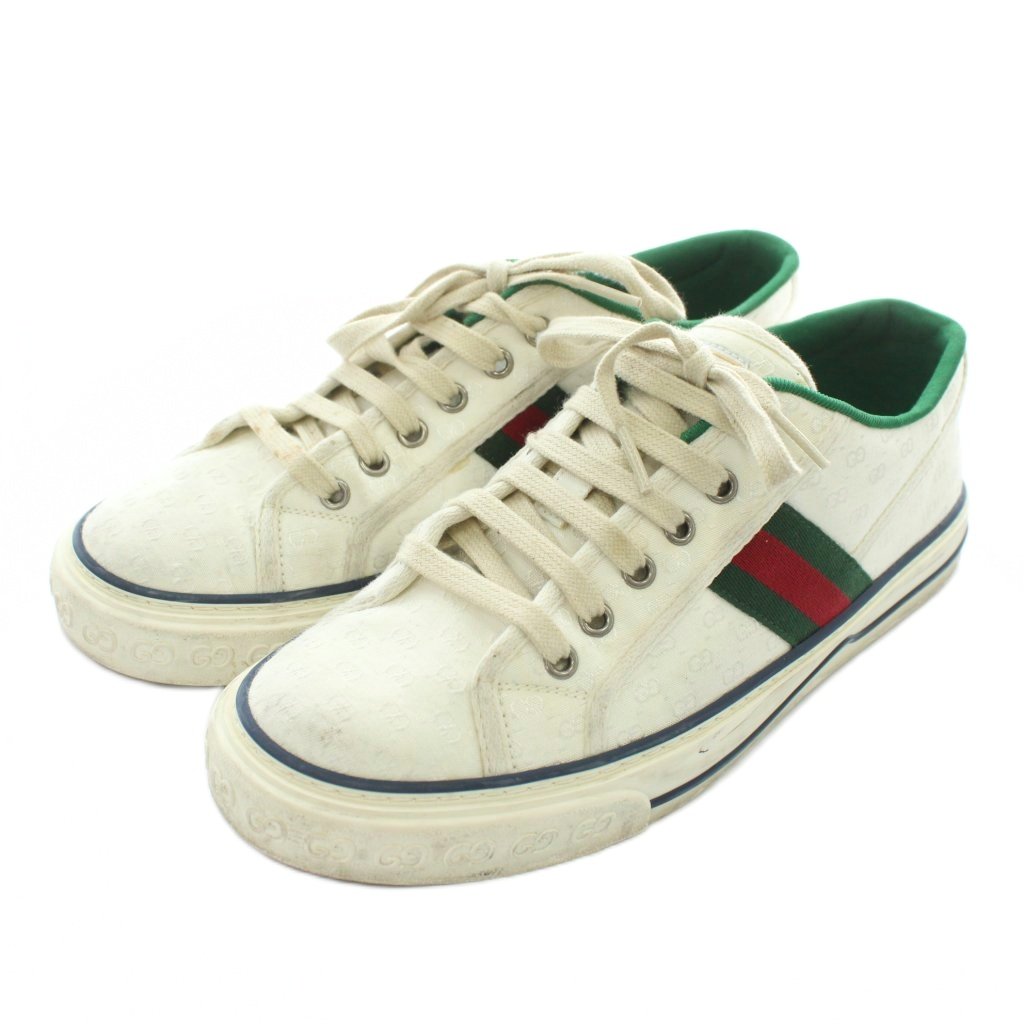 グッチ GUCCI Tennis 1977 スニーカー キャンバス ローカット GG柄