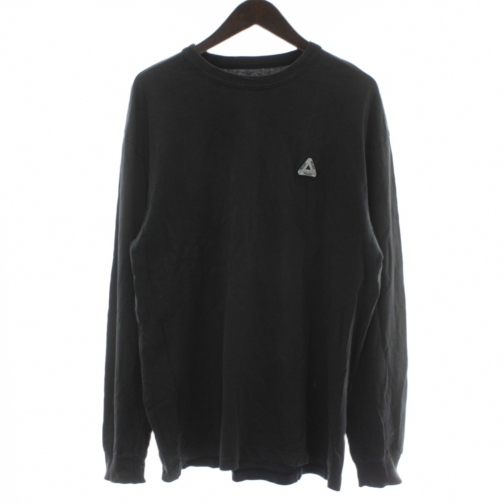 パレス Palace ロンT 長袖Tシャツ カットソー XL 黒 ブラック ロゴ 