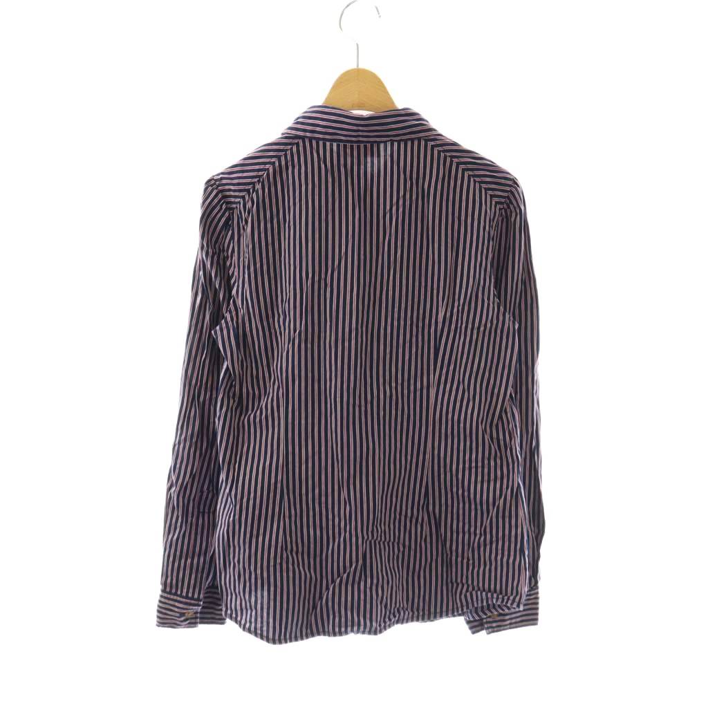長袖シャツ VIVIENNE WESTWOOD ストライプ柄 ブラック × グレー 日本製 