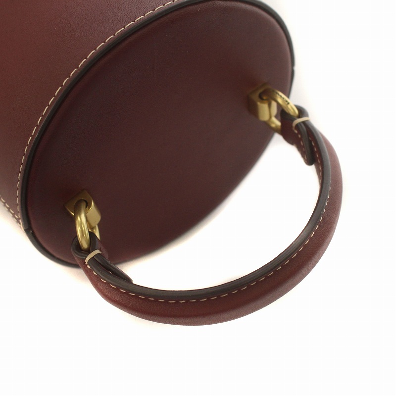 コーチ COACH ノベルティ ワインボトルケース レザー ボルドー /IR