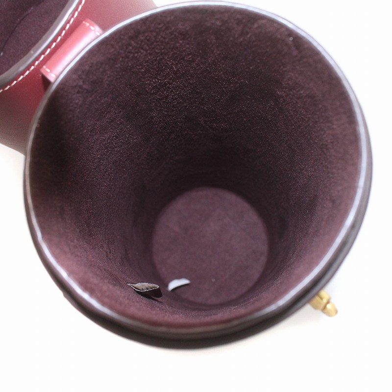 コーチ COACH ノベルティ ワインボトルケース レザー ボルドー
