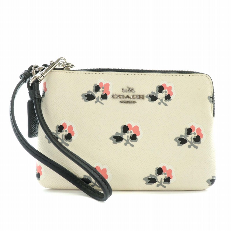 コーチ COACH リストレット ポーチ 小物入れ プリンテッド クロス 