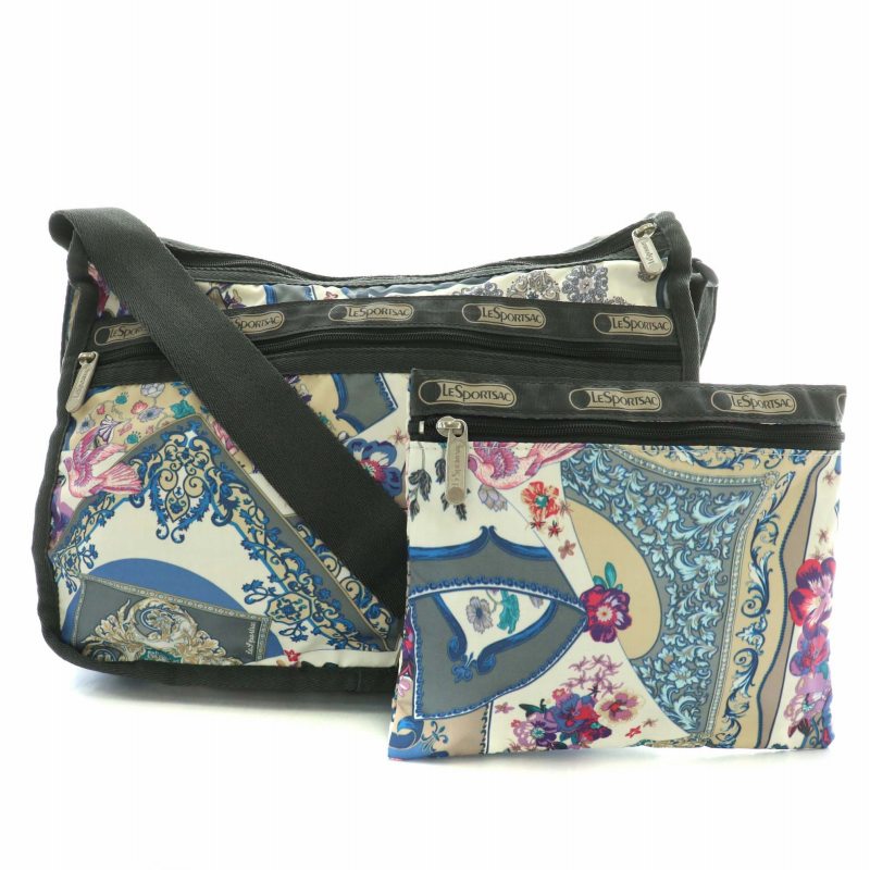 レスポートサック LesportSAC ショルダーバッグ ナイロン ペイズリー柄 