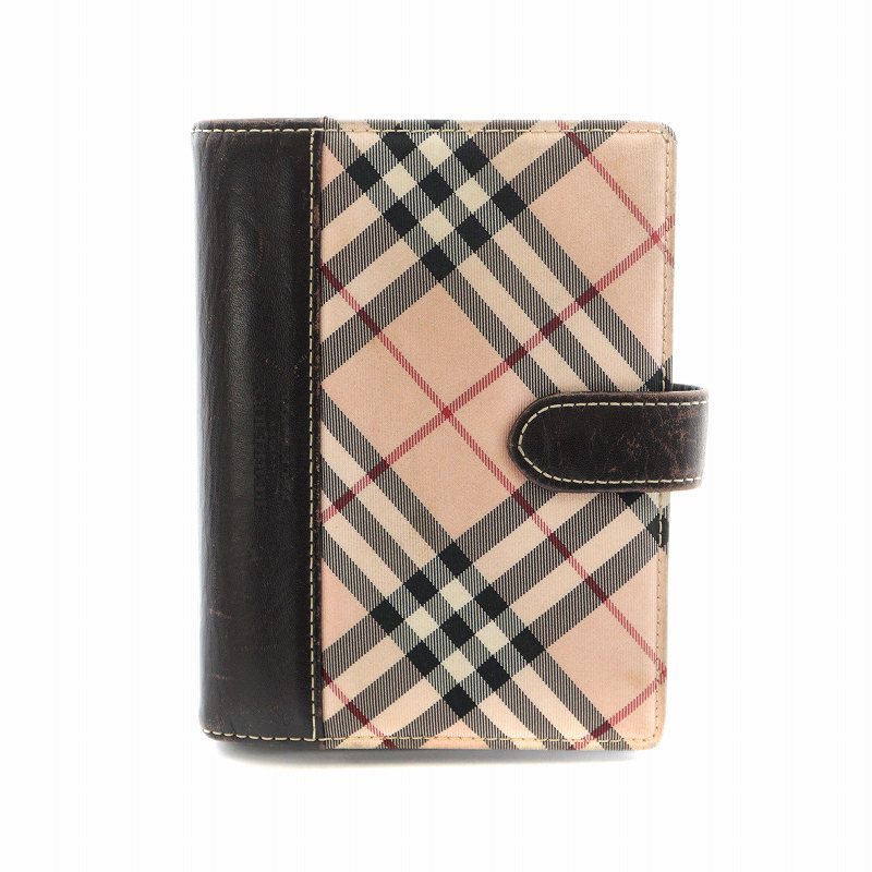 BURBERRY チェック柄バインダー式手帳 BURBERRY チェック柄バインダー式手帳 バーバリーブルーレーベル