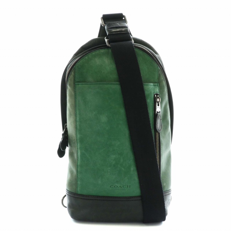COACH ダークグリーン ボディバッグ コーチ COACH コーチ CB854 ショルダーバッグ 2WAY ショルダー付 COACH