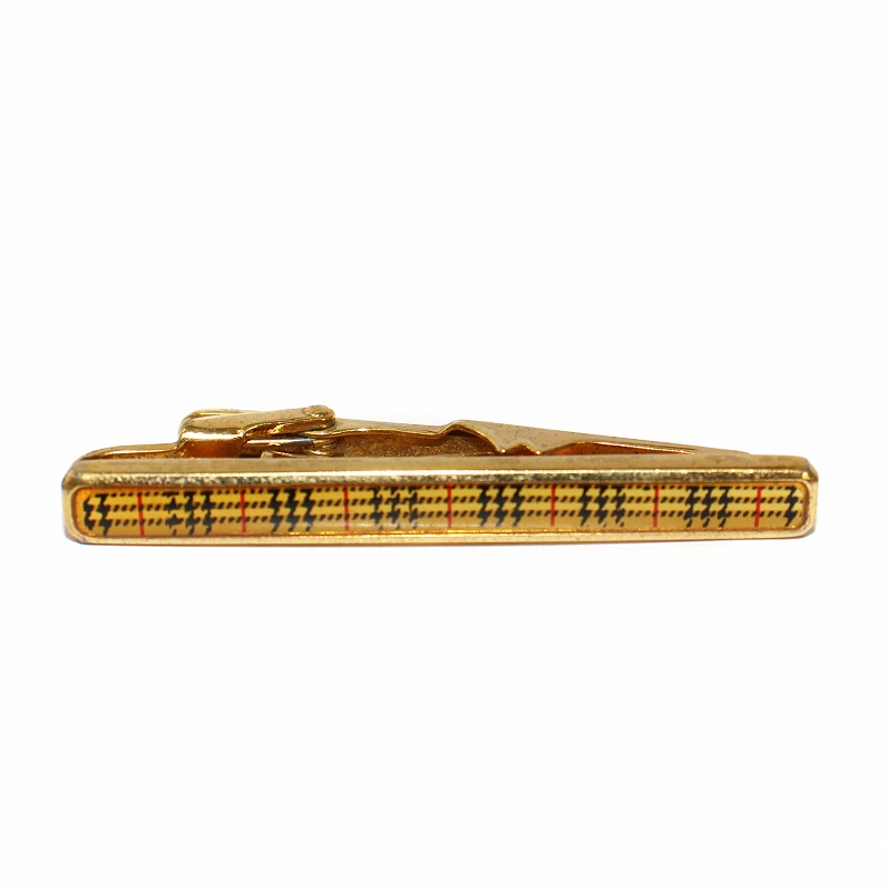希少✨美品✨BURBERRY バーバリー ネクタイピン ノバチェック ゴールド 希少✨美品✨BURBERRY バーバリー ネクタイピン ノバチェック